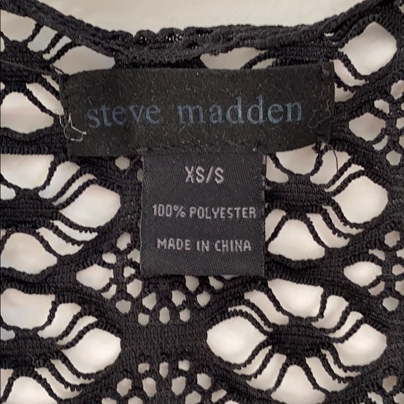 Steve Madden Black Crochet Coverup - Picture 3 of 3